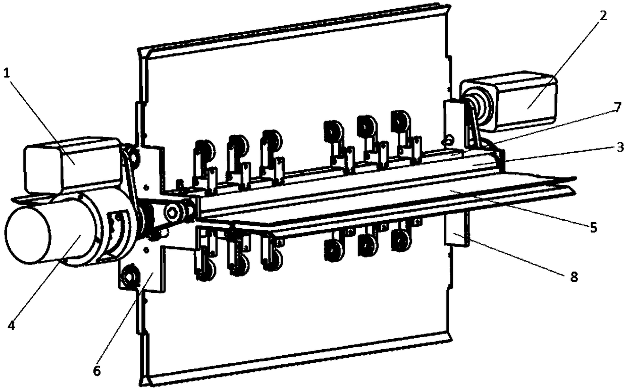 Rotating paper conveying device