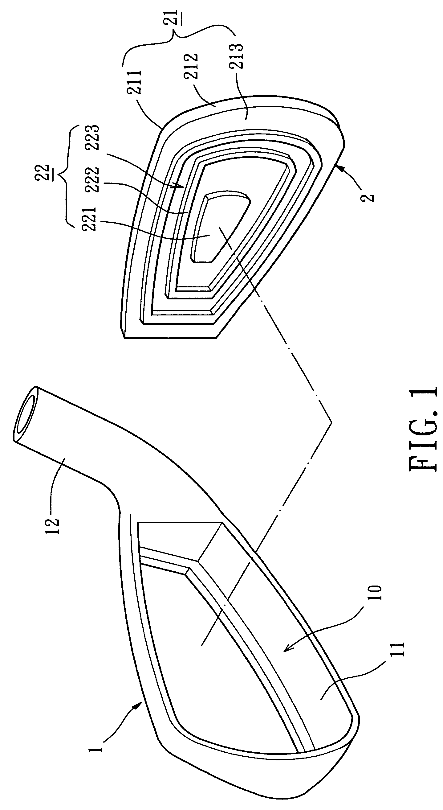 Golf club head having a complex plate formed with an upraised protrusion structure