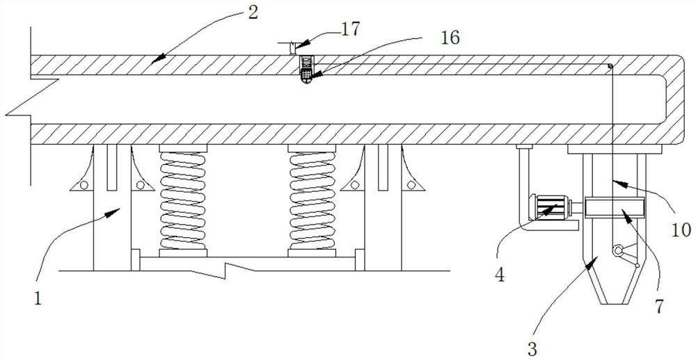 Vibration blanking structure for blue corundum machining