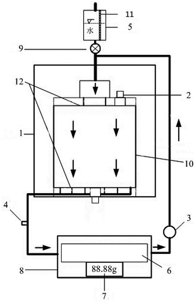 Testing device for conducting real-time observation on rock and soil mass cracks under suction measurement condition