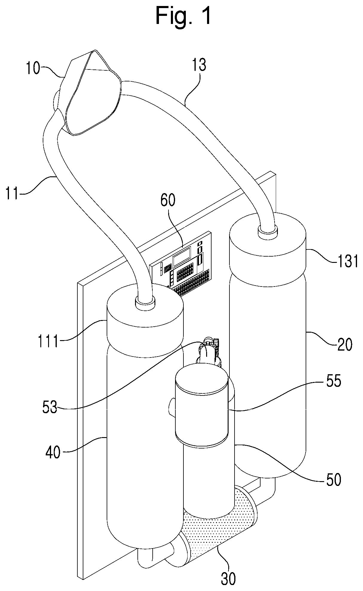 Rebreathing Apparatus Having Inhaled Oxygen Mixing And Exhaled Carbon Dioxide Removal Functions By Electronic Control