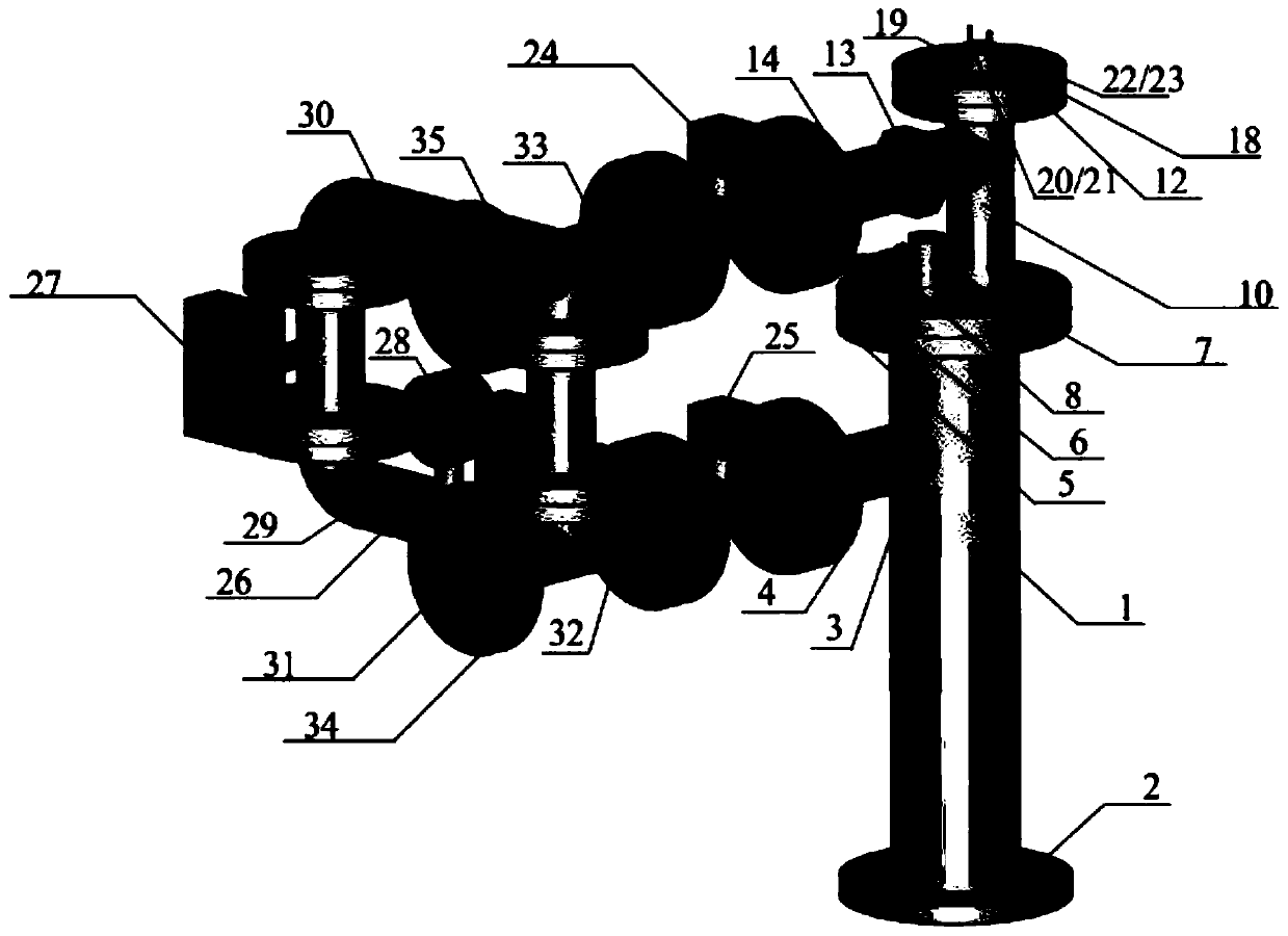 Wellhead oil-gas-water three-phase flow static moisture content measuring system and control method thereof