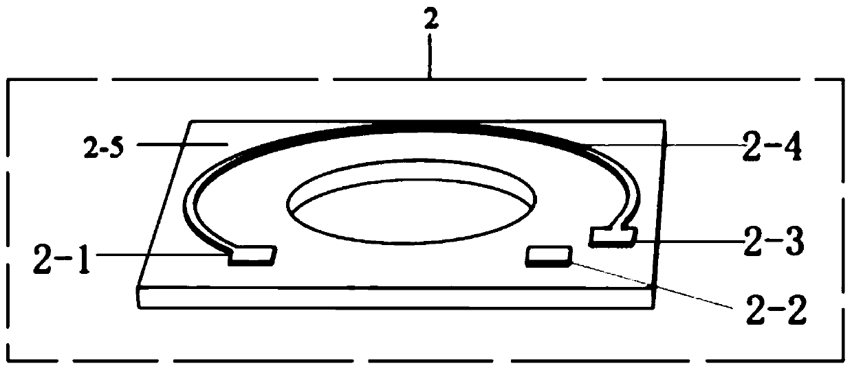 Partial pressure type oxygen sensor with ceramic heater structure and preparation method thereof