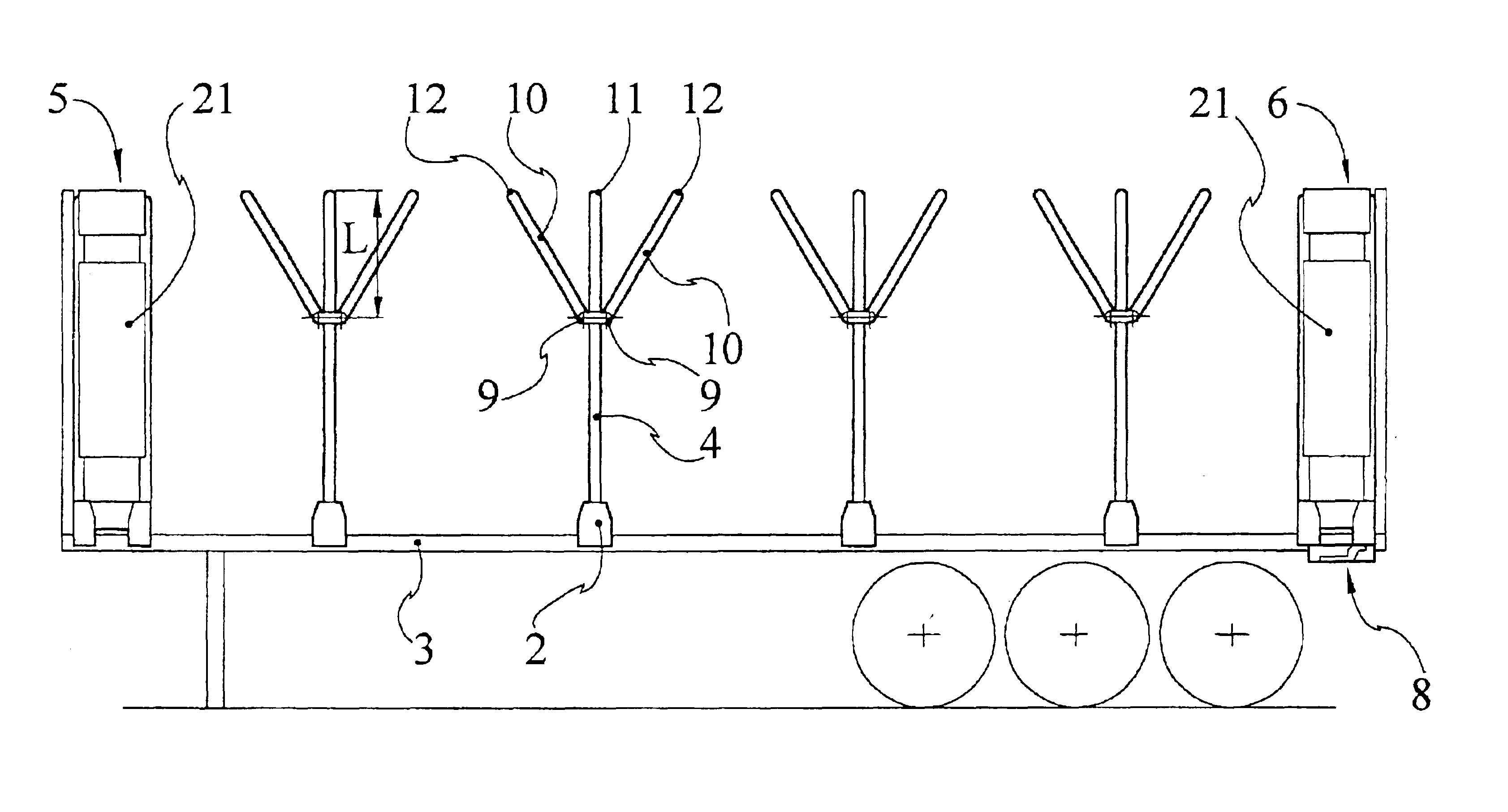 Sliding-bow folding up