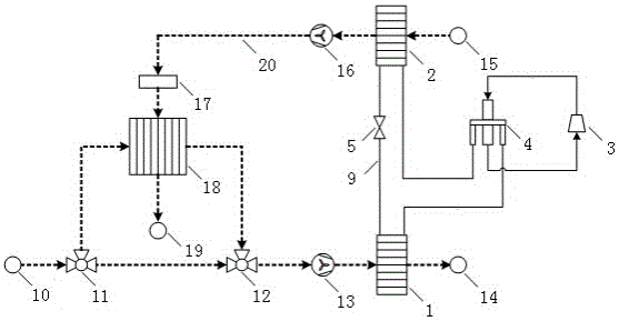 Heat pump type exhaust air heat recovery fresh air conditioning unit applicable to severe cold areas