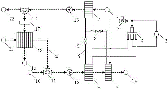 Heat pump type exhaust air heat recovery fresh air conditioning unit applicable to severe cold areas