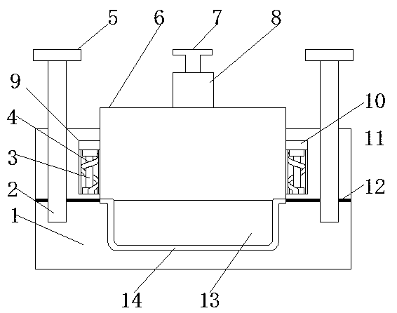 Mould adjustable in bottom thickness of injection molded products