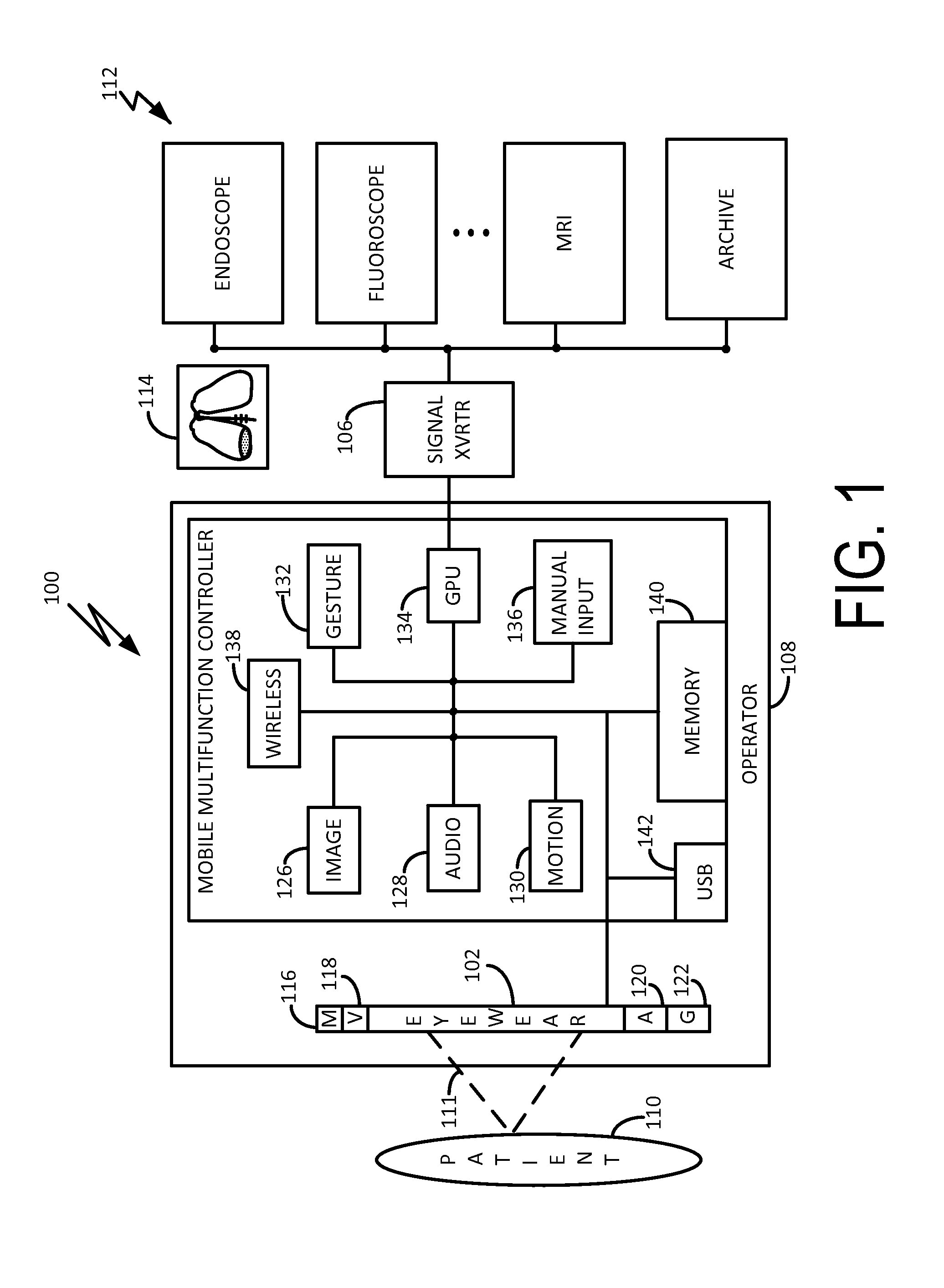 Wearable surgical imaging device with semi-transparent screen