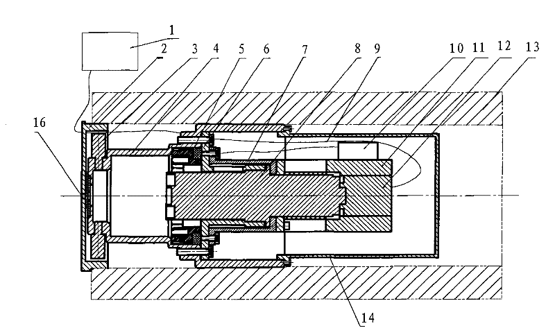 Non-contact artillery breech firing pin deviation detecting system