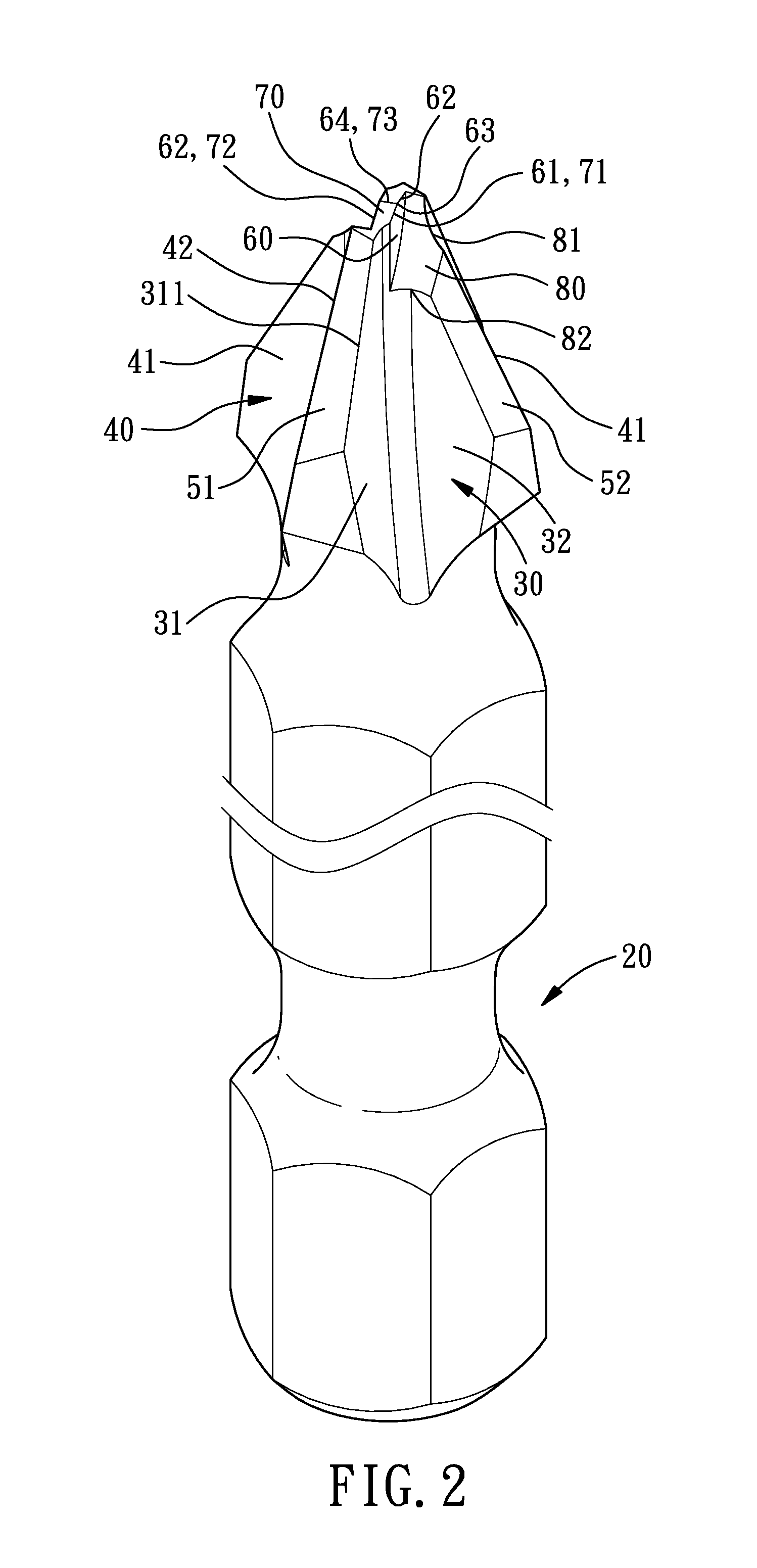 Tool head structure