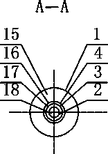 A four-pipe layered water injection process string