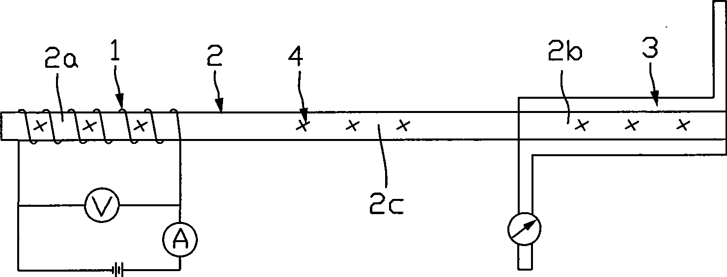 Hot pipe performance detecting device