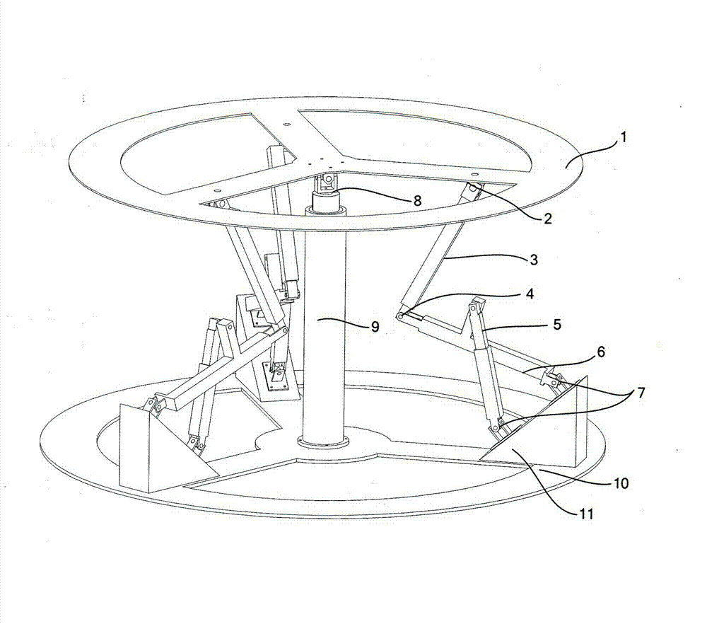 Self-balanced parallel movement simulator of two-freedom degree closed loop