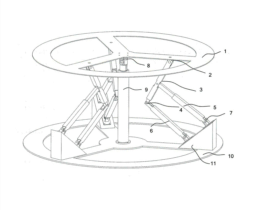 Self-balanced parallel movement simulator of two-freedom degree closed loop