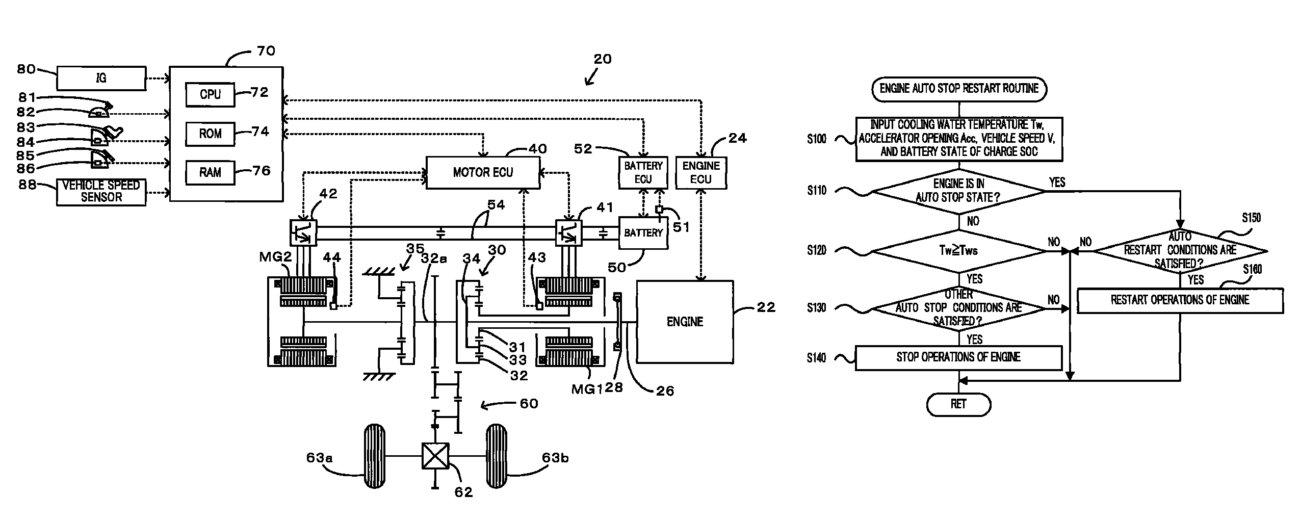 Internal combustion engine system, control method of internal combustion engine system, and vehicle