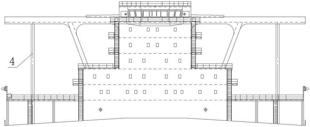 Bridge wing structure for ultra-large ore carrier