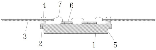 A chip packaging structure and packaging method with electromagnetic shielding function