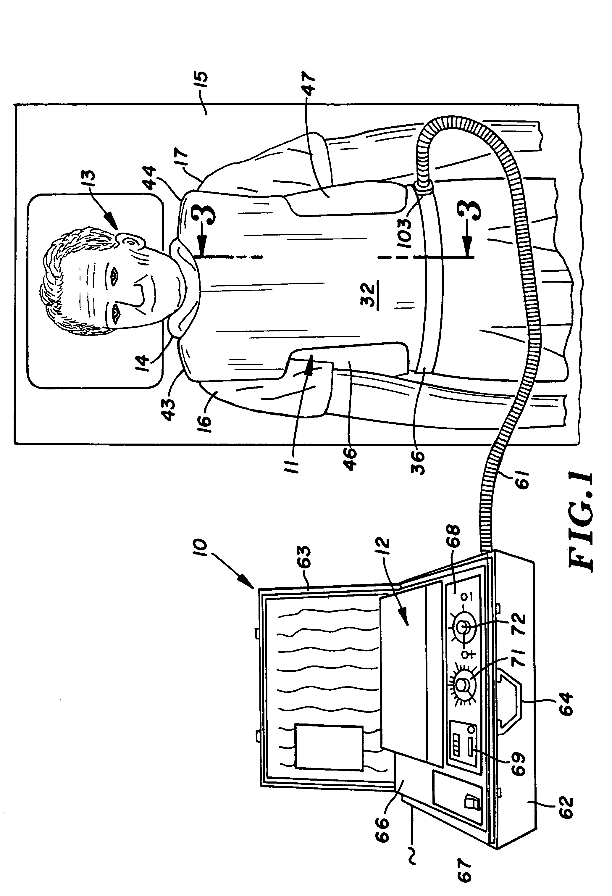 Respiratory vest with inflatable bladder