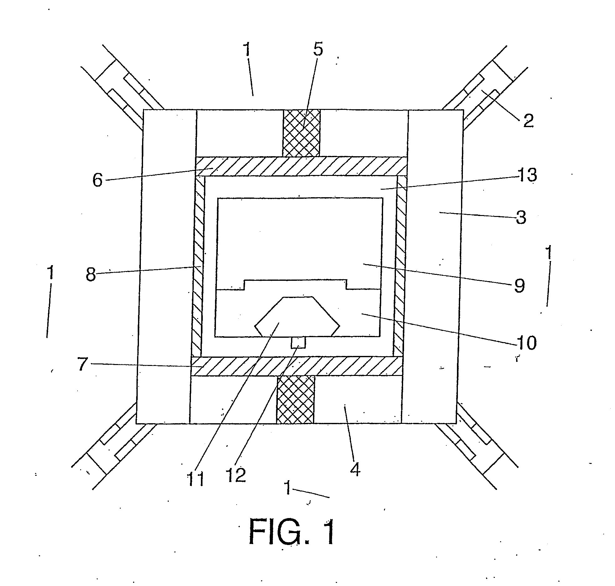 Capsule and elements for synthesised diamond production