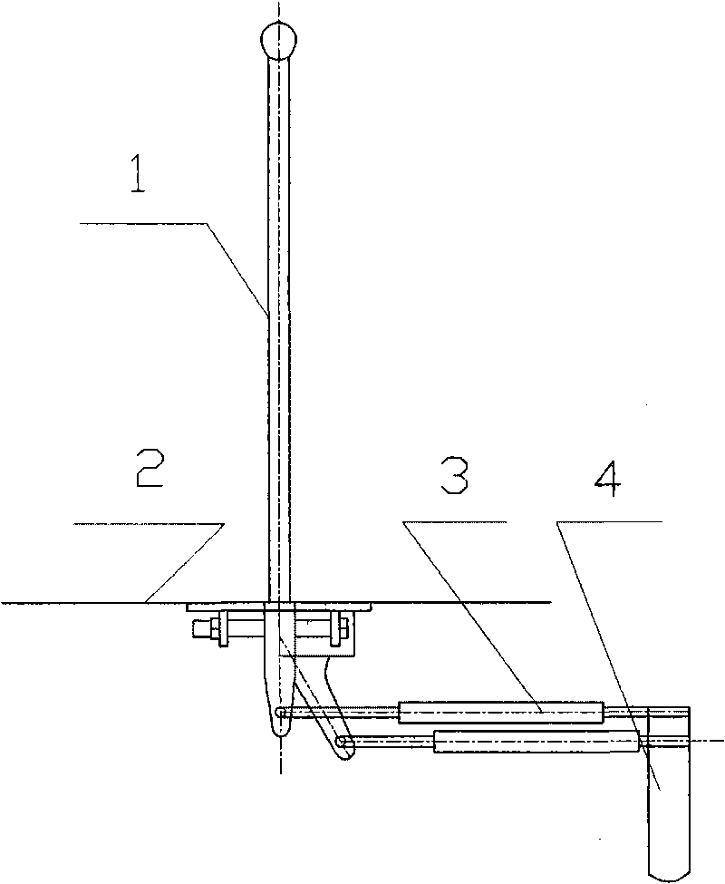 Gear shifting mechanism of harvester