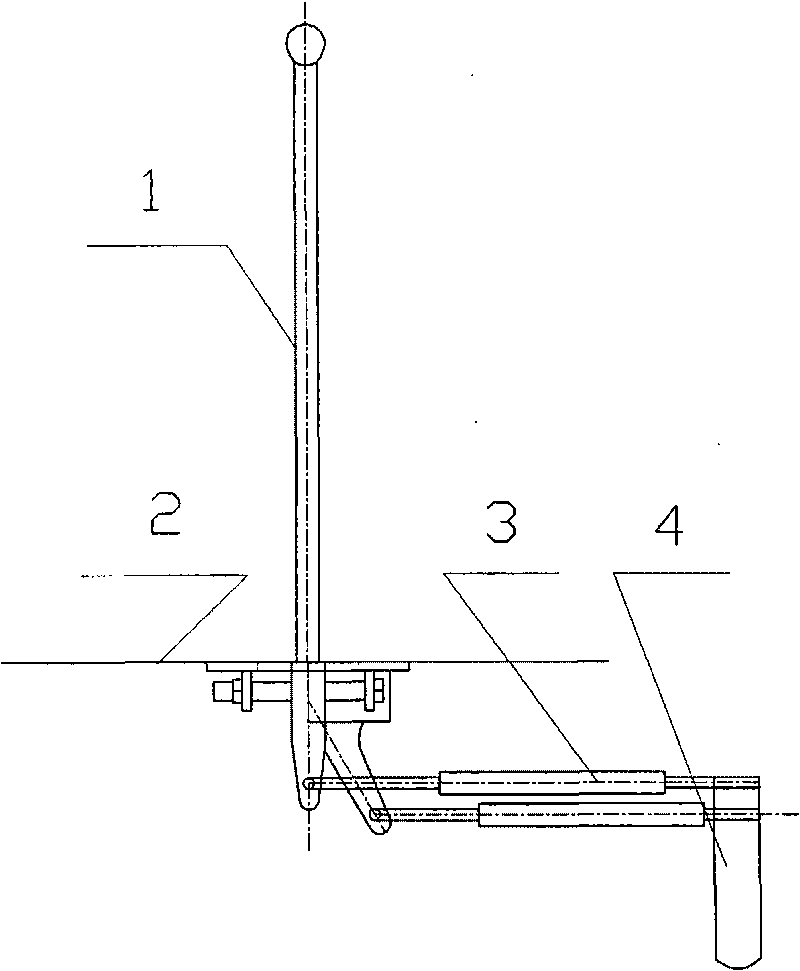 Gear shifting mechanism of harvester