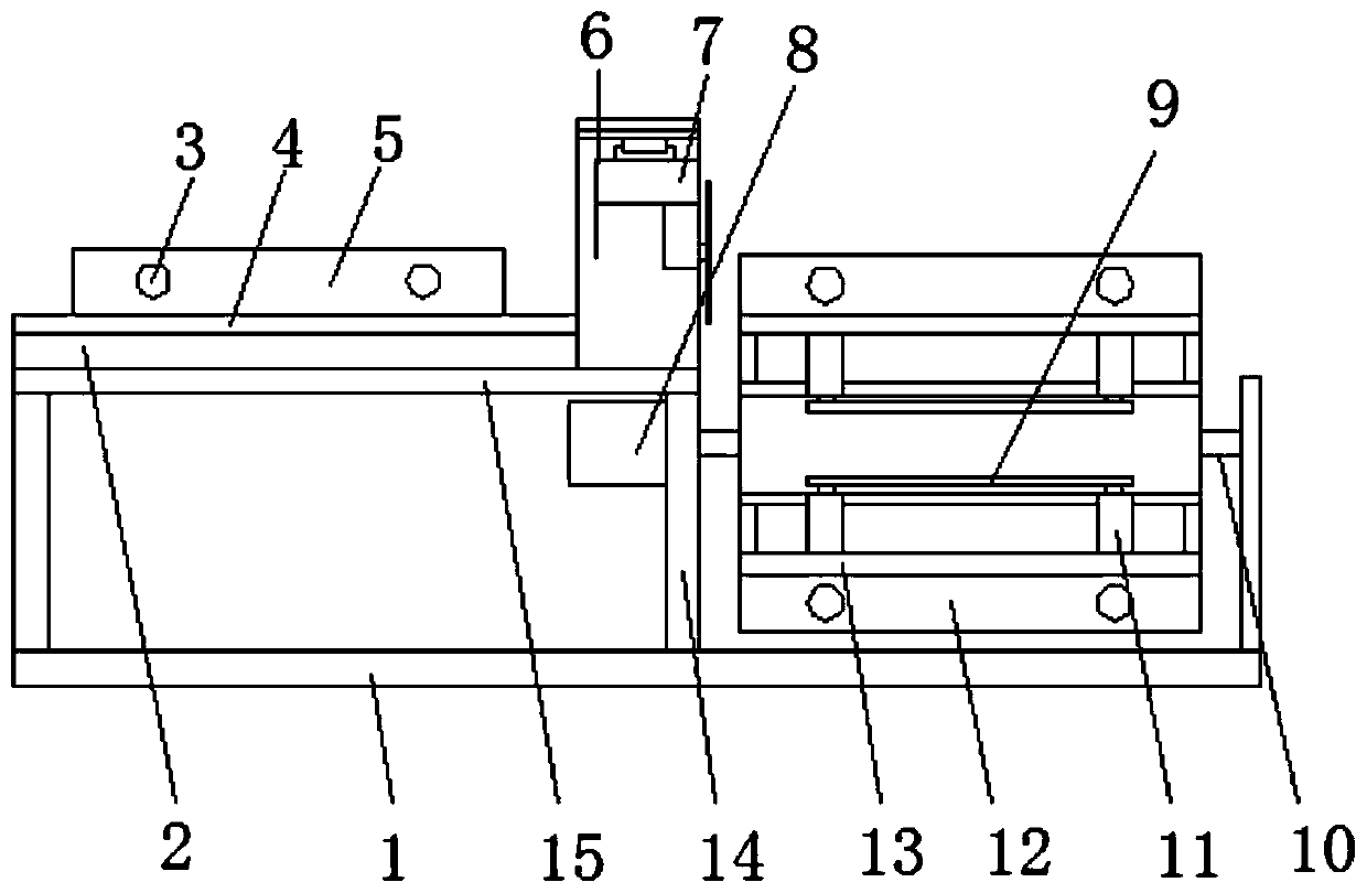 Square tube material cutting device for machining