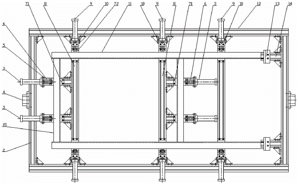 A flexible robot welding tool for the chassis frame of a corn harvester