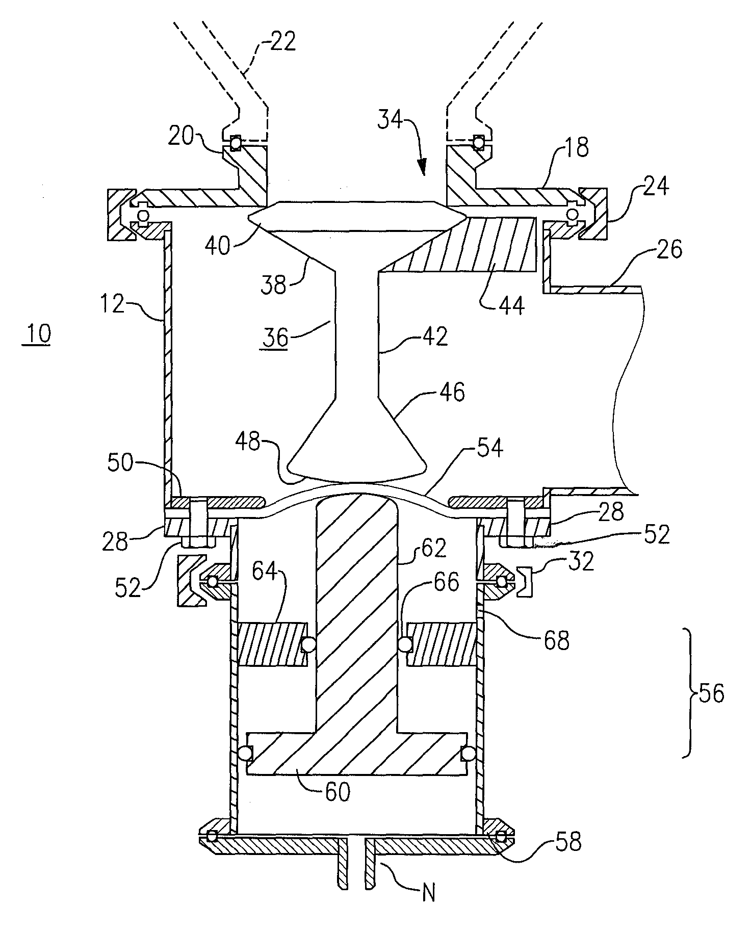 Aseptic or sanitary diaphragm valve