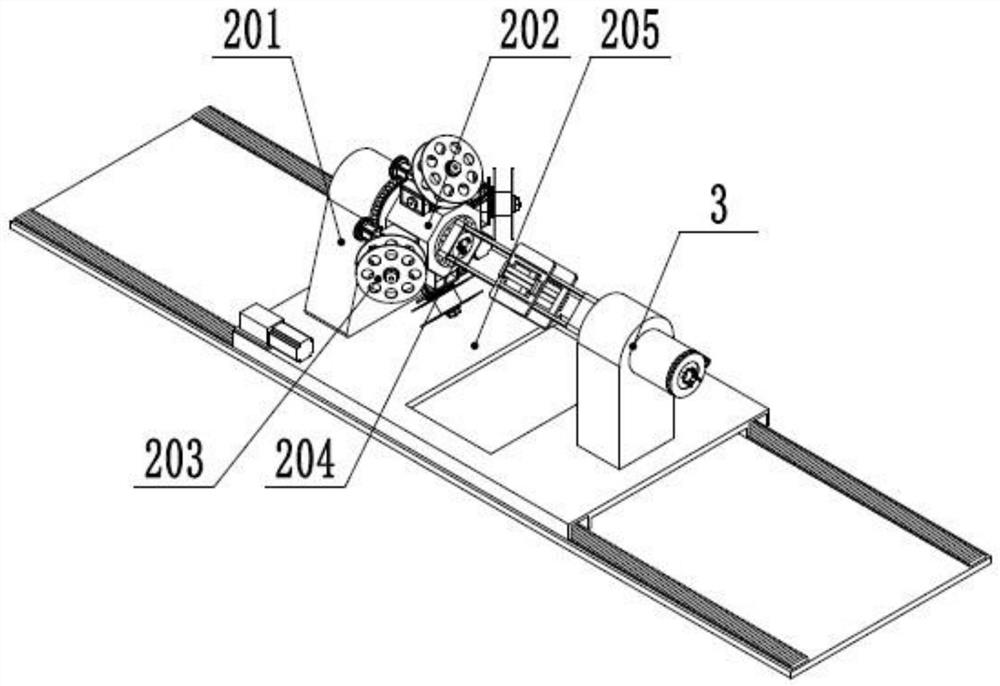 Composite plastic pipe production system and using method thereof