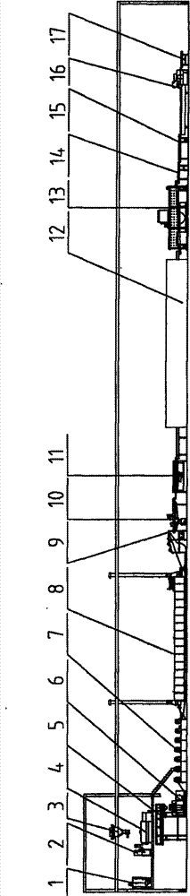 Oil spraying instant noodle production line and production technology thereof