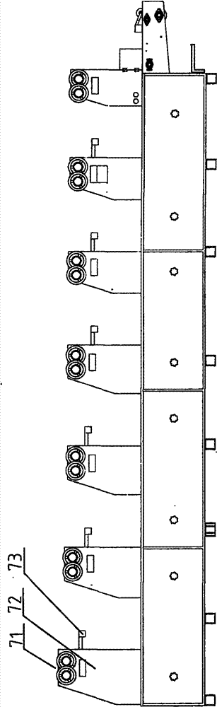 Oil spraying instant noodle production line and production technology thereof