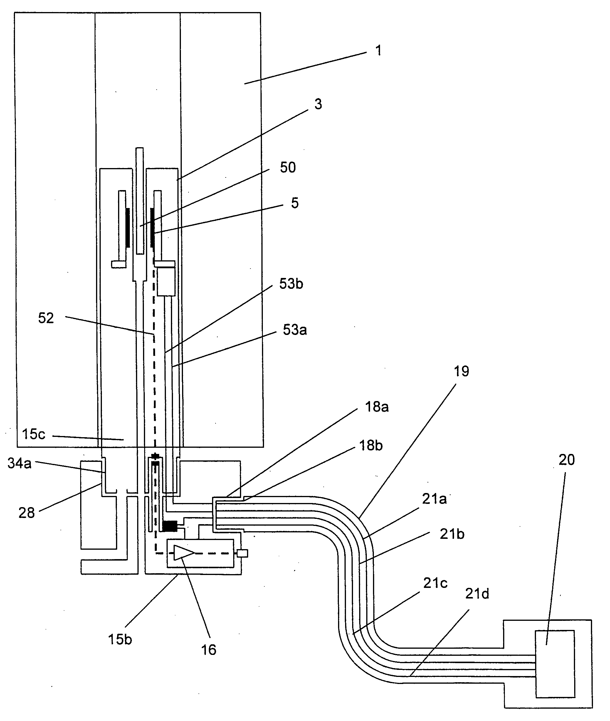 Cooled NMR probe head which can be coupled