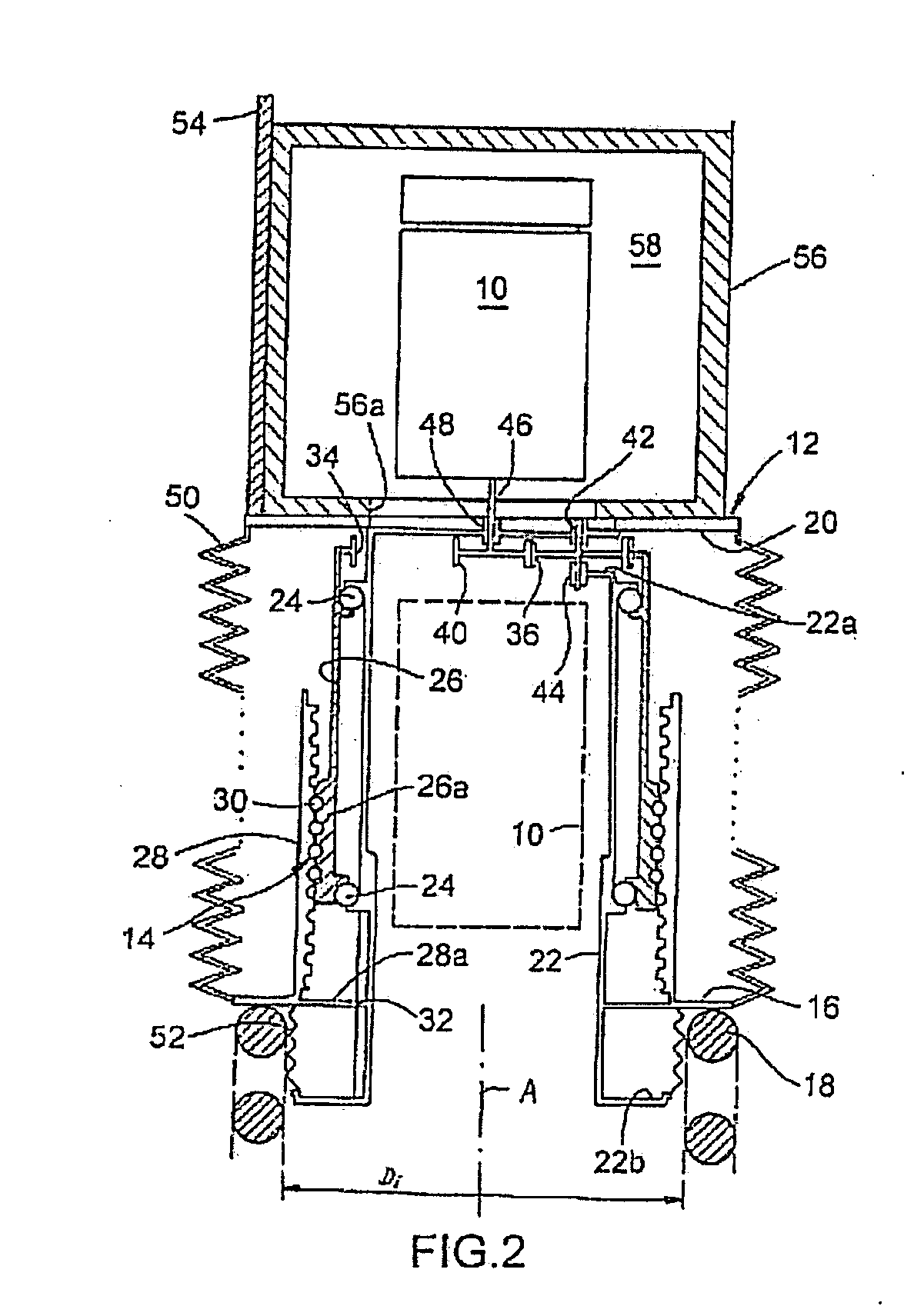 Height adjustment device for motor vehicles