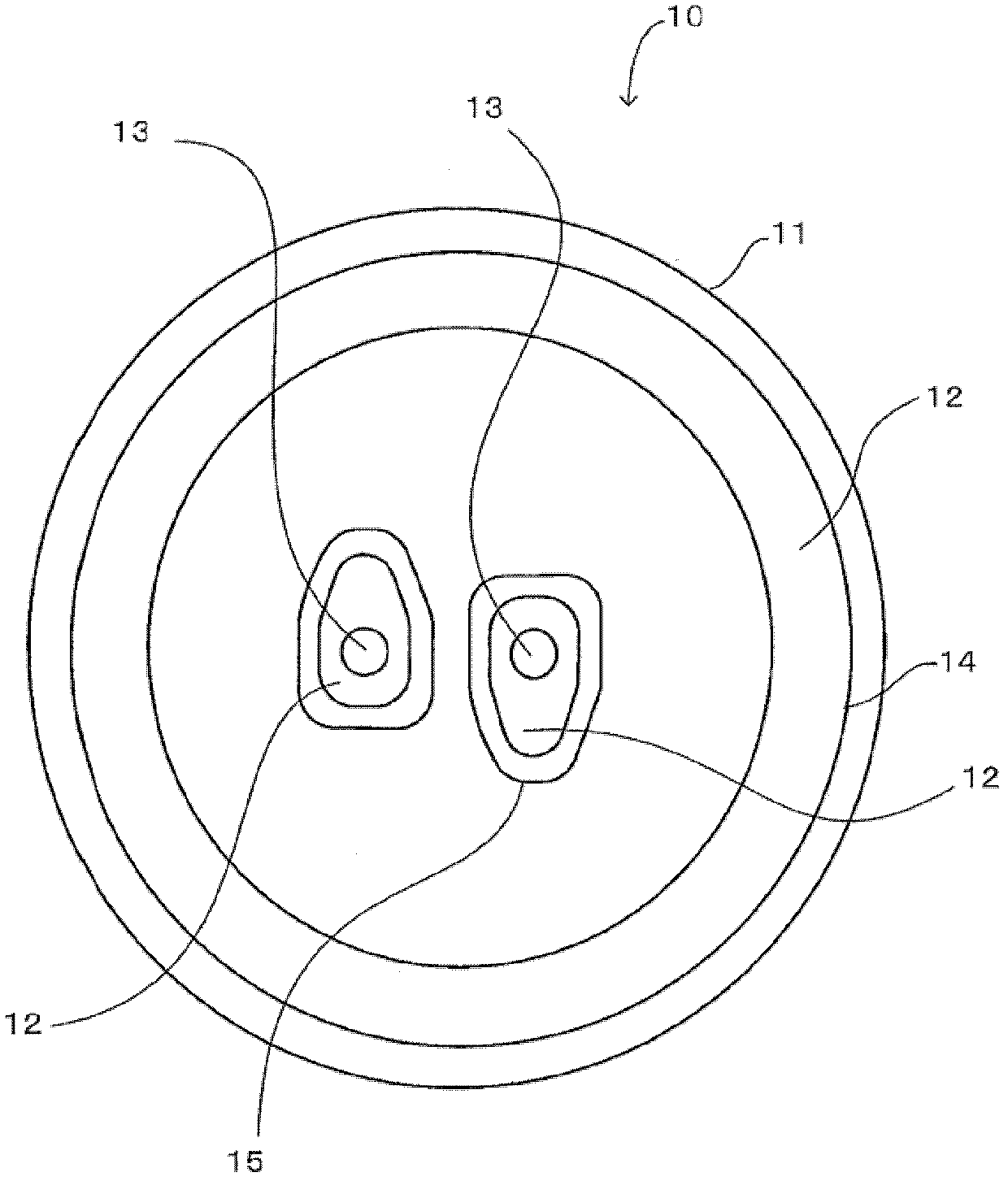 Sealing body for electrolytic capacitor and electrolytic capacitor