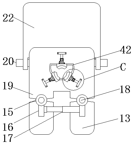 Operating bed for gynecological operation