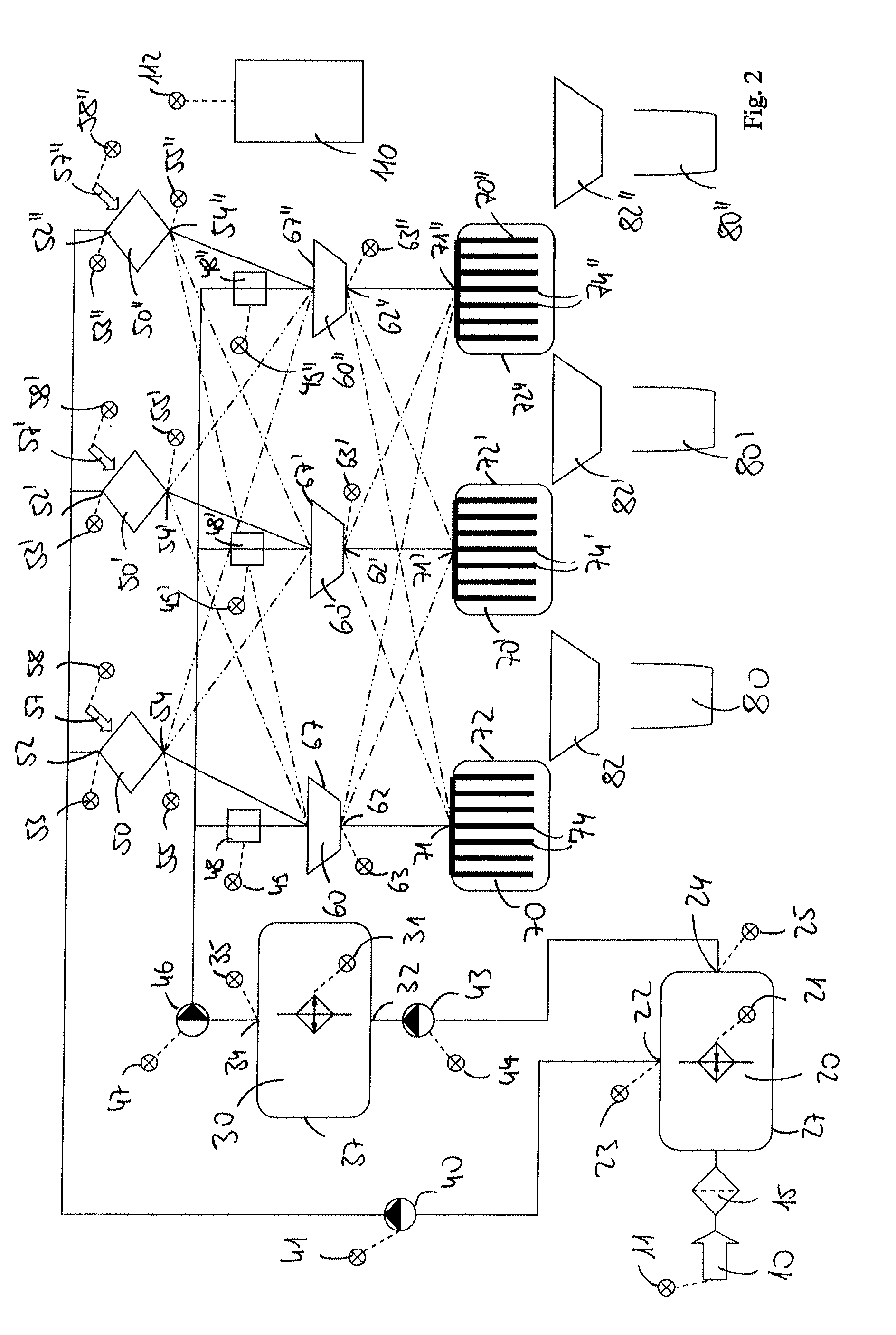 Apparatus for preparing coloured ice cubes