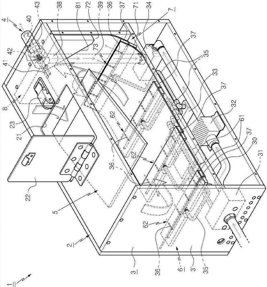 Separative supply device of compression coil spring