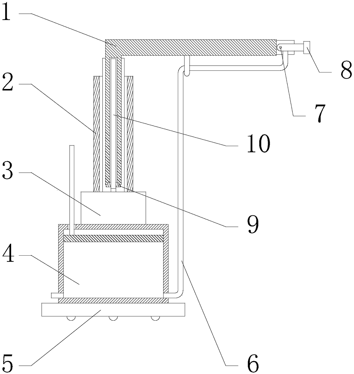 Rotation sprayer structure for paint spraying robot