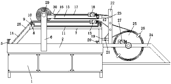 Full-automatic thin bean curd sheet forming processing device