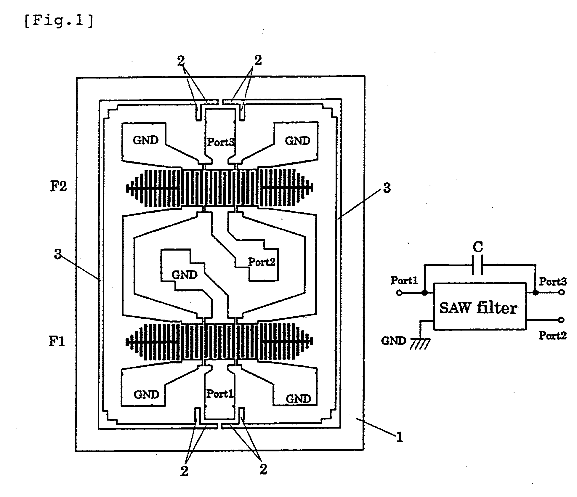 Balanced Surface Acoustic Wave Filter