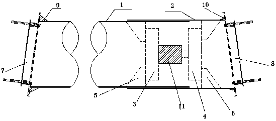 Self-anchorage cable bent tower driving cross brace arranging method