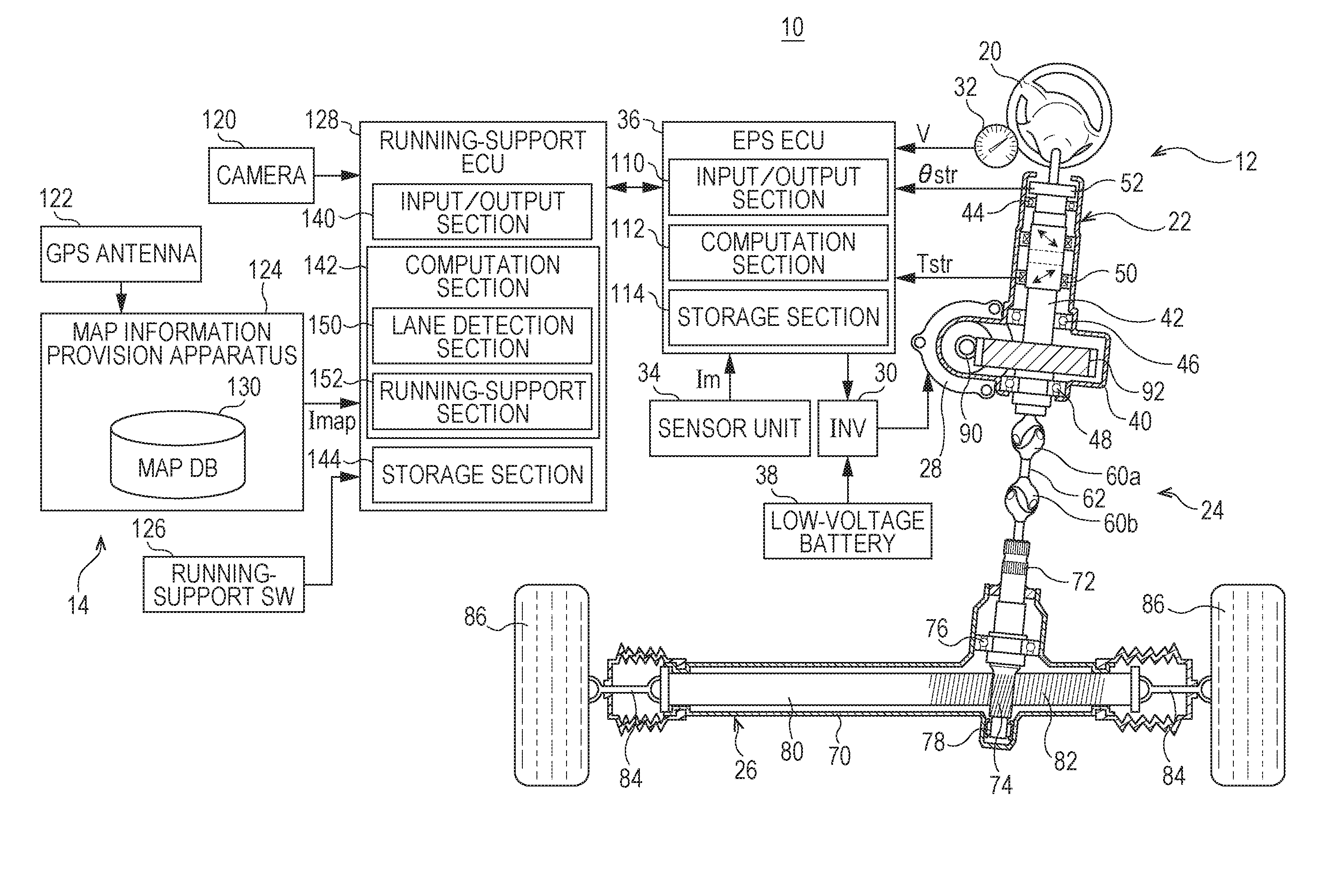 Running-support system and running-support method