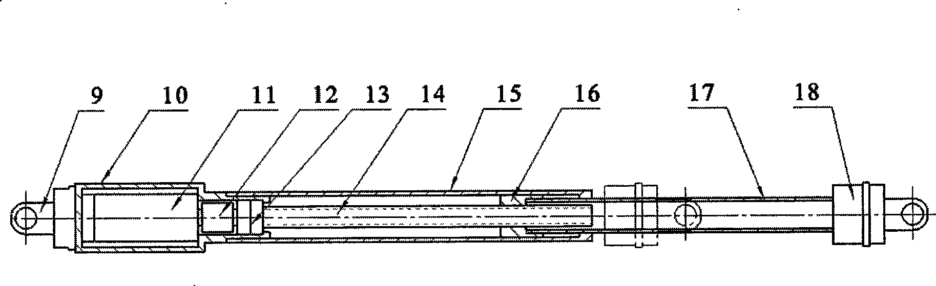 Six-dimension loading material mechanical test machine