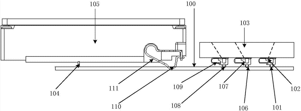 FPC connection structure and terminal