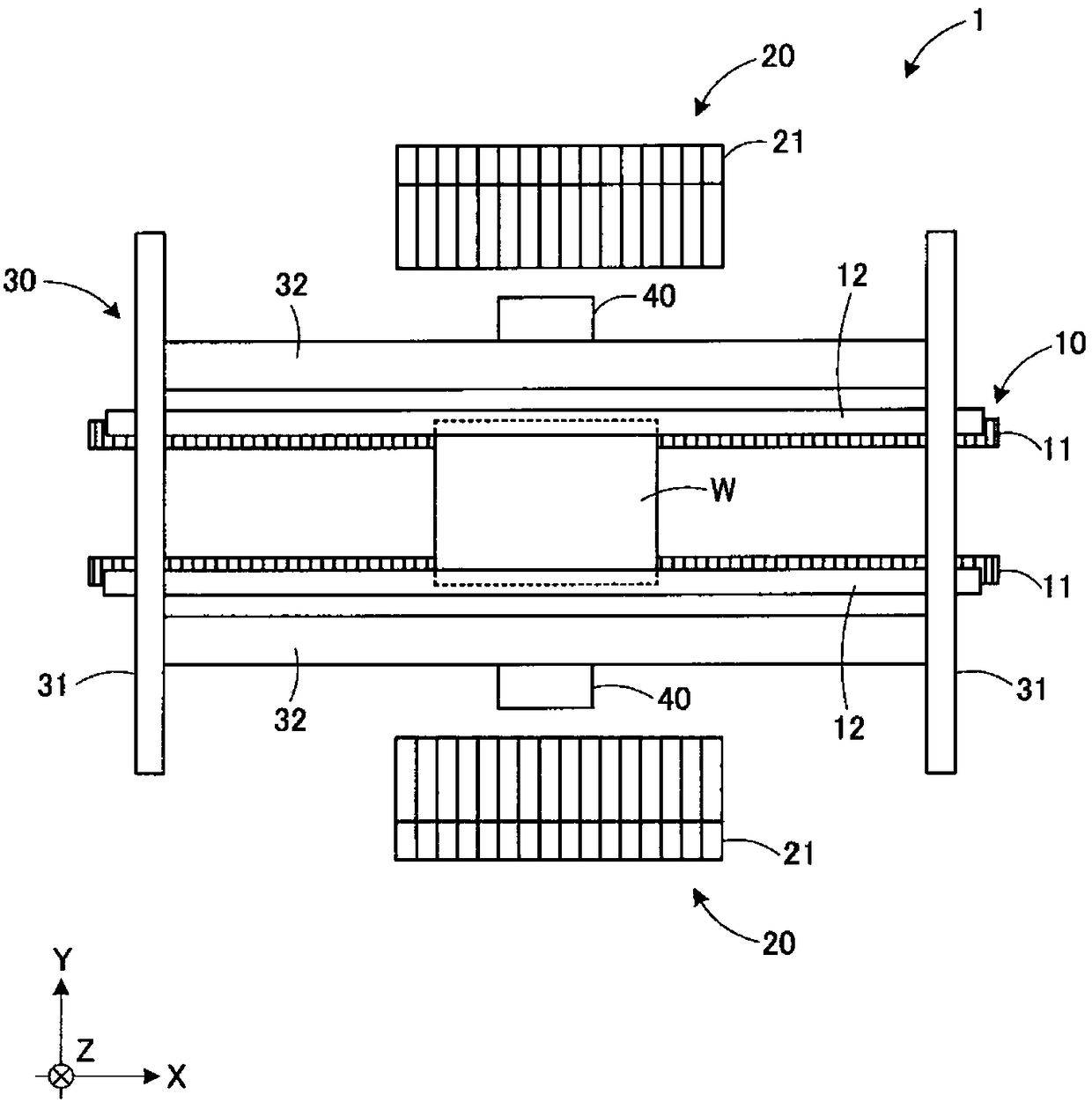 Rectifying device, mounting device, rectifying method