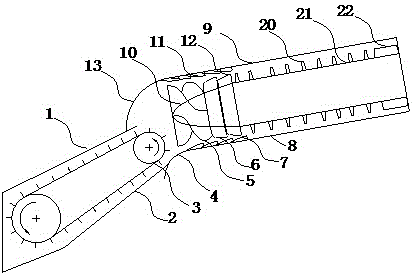 Double longitudinal axial flow rotary drum negative pressure feeding and shunting device