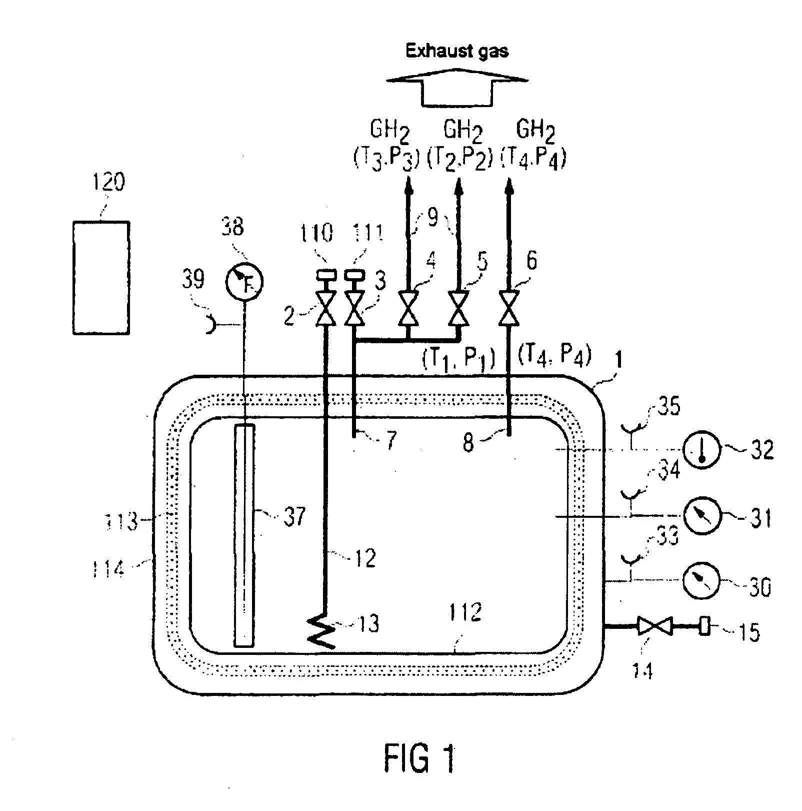 Replaceable cartridge for liquid hydrogen