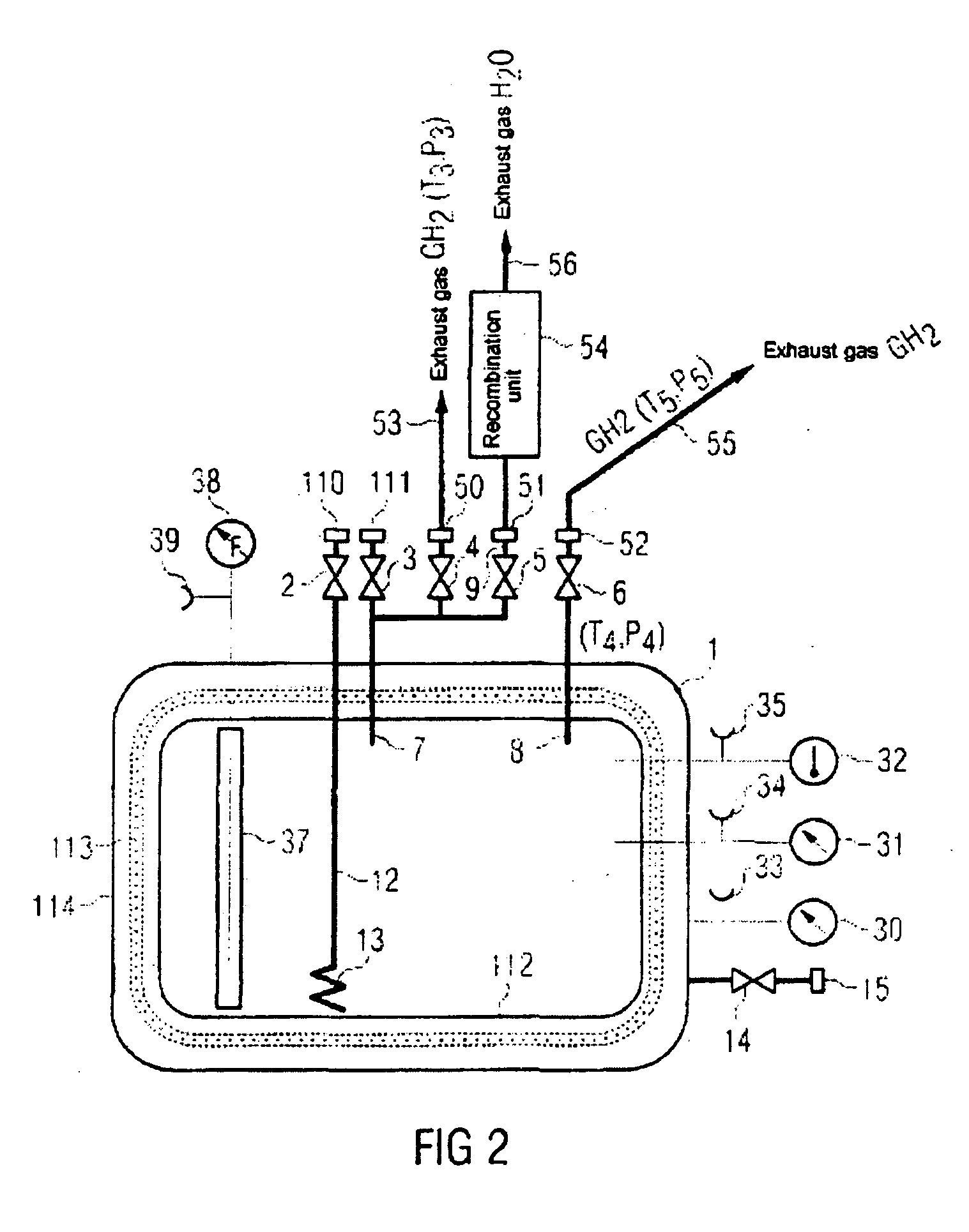 Replaceable cartridge for liquid hydrogen