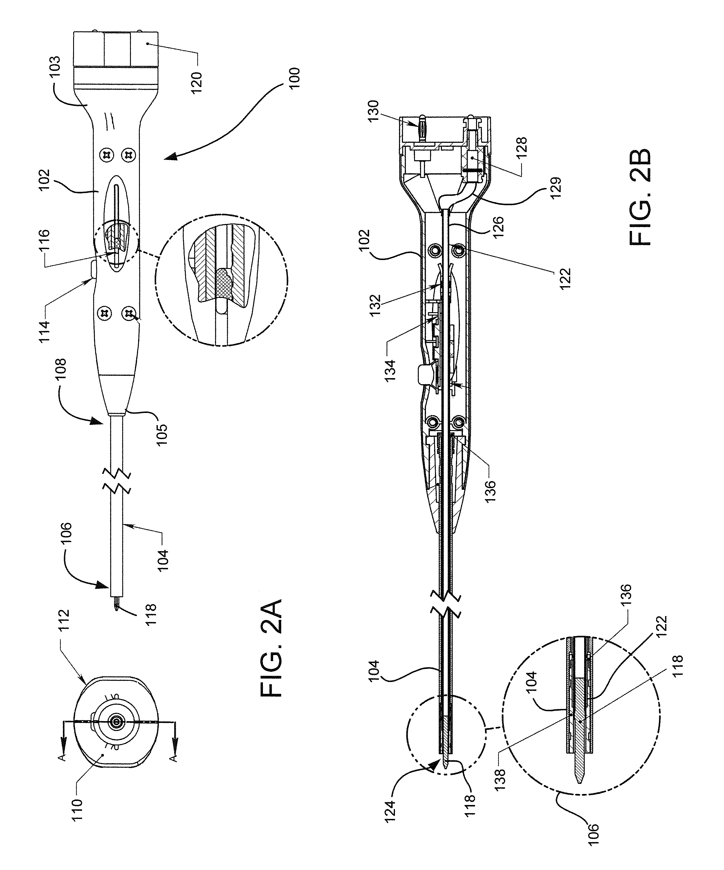 Electrosurgical apparatus with retractable blade