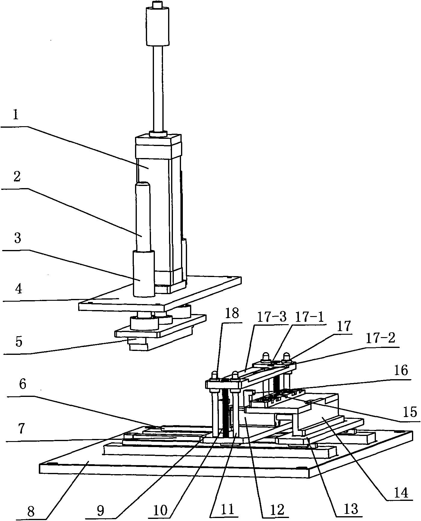 Lamp crimping and assembling mechanism